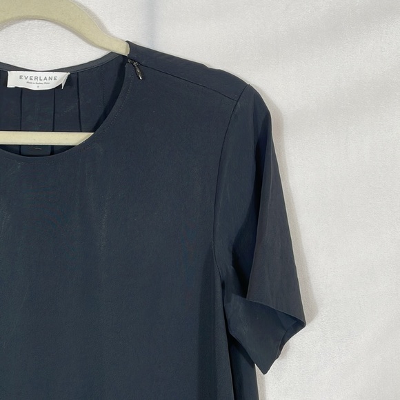 Everlane Dress Size 6 Japanese GoWeave A-line Black Dress Relaxed Fit EUC - Picture 5 of 11